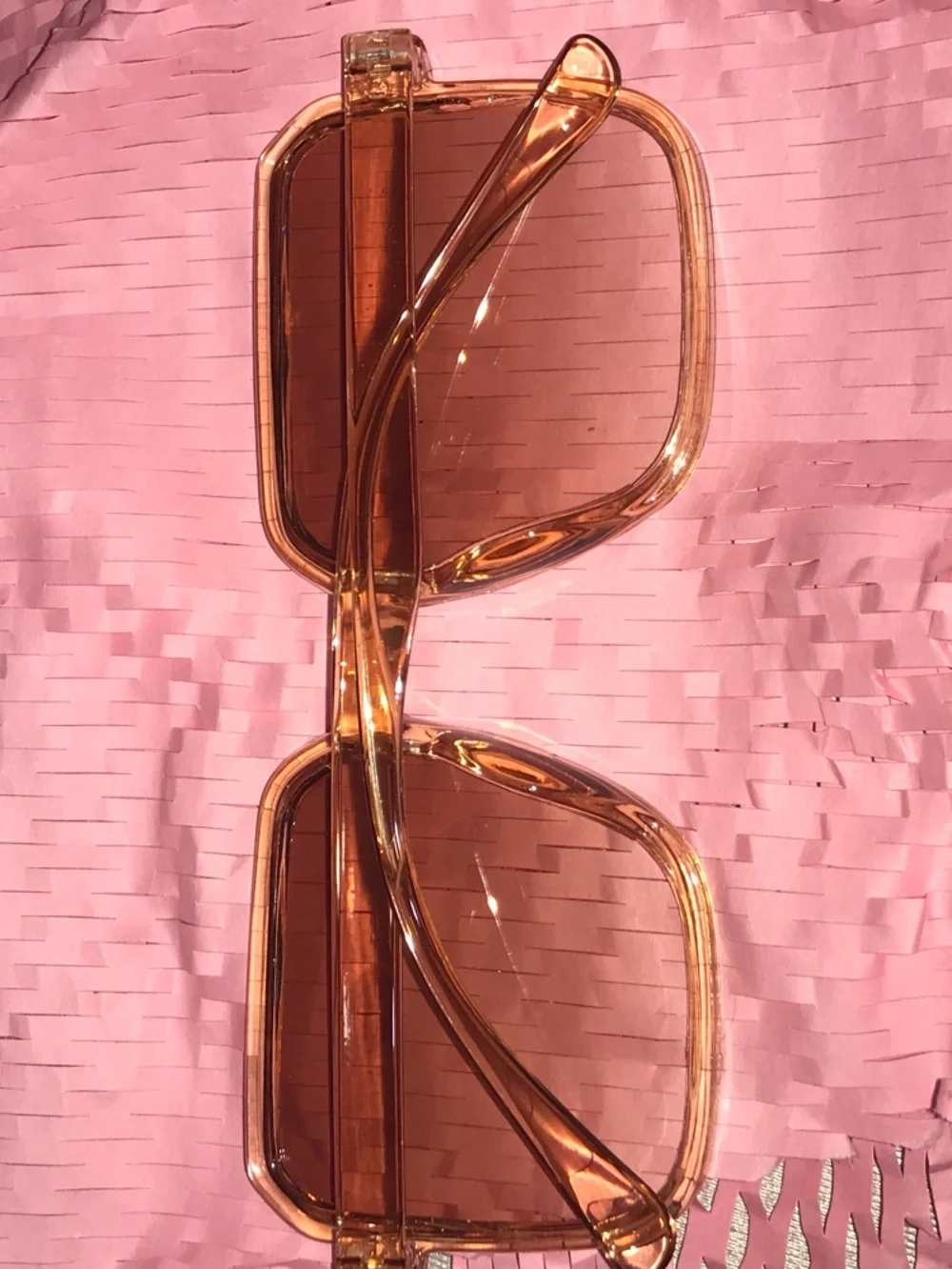 Stylish Nude Square Frame Sunglasses